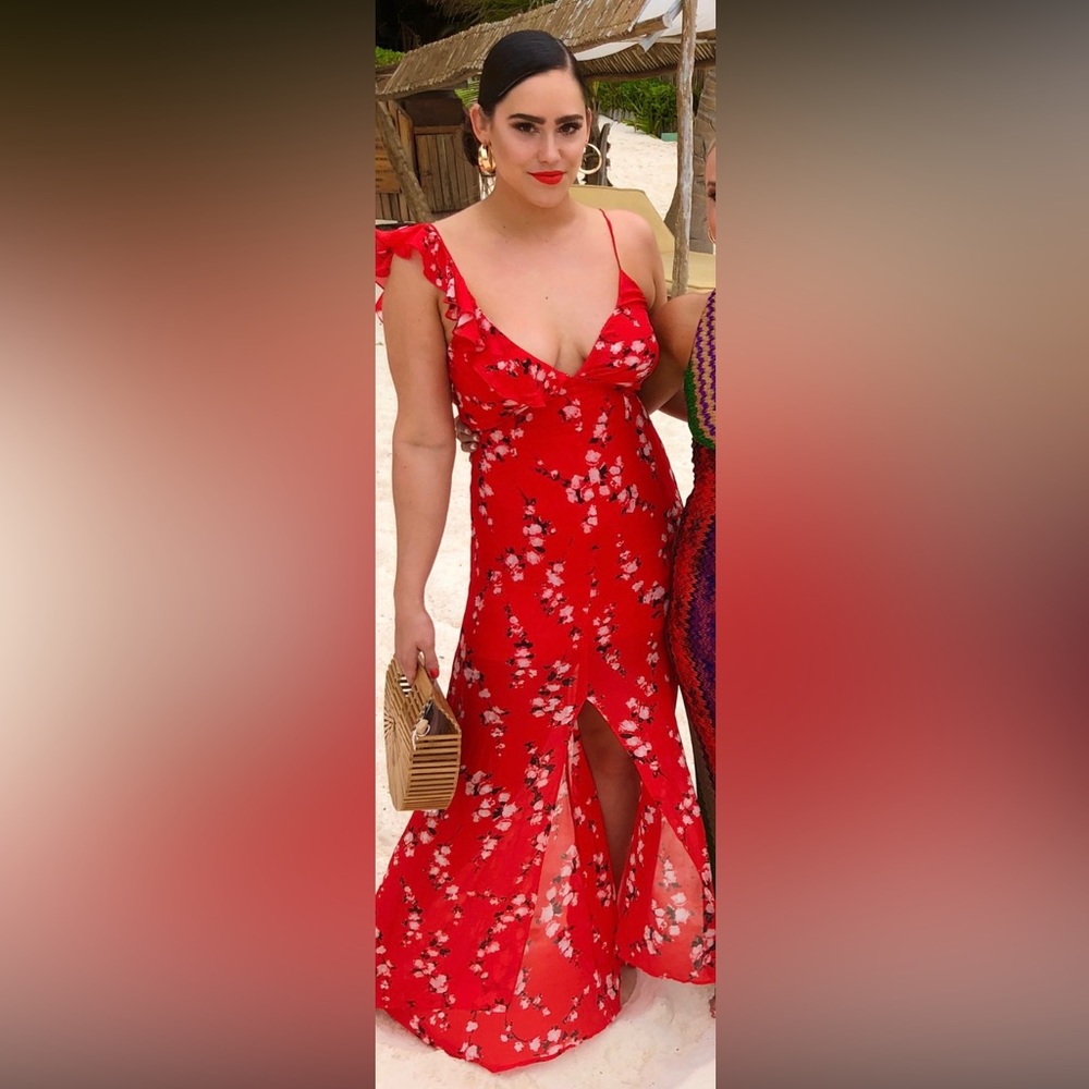 COPY - Karina Grimaldi Pilar Print Floral Maxi Dress size L